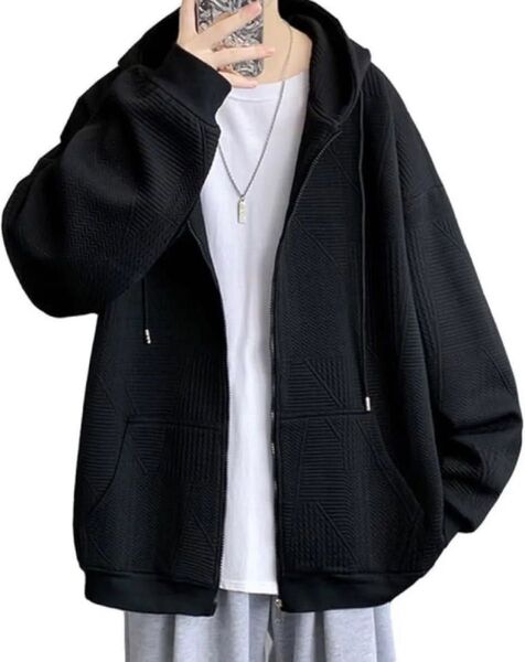 XL メンズ パーカー スウェット トレーナー 大きい サイズ おしゃれ ジャケット スポーツ フード 付き
