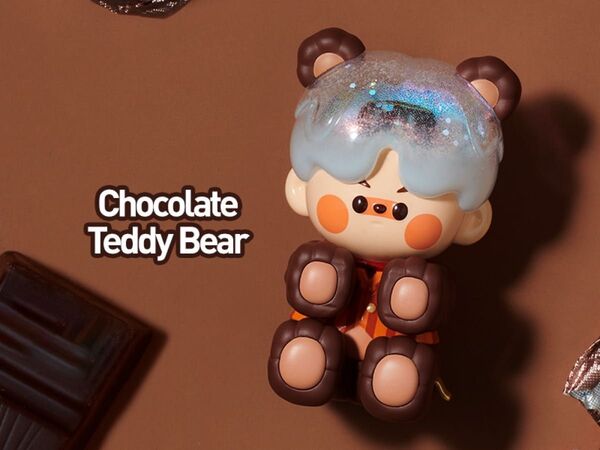 未開封 POP MART PINO JELLY Make a Wish Chocolate Teddy Bear