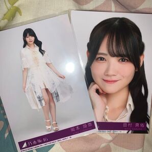 乃木坂46 田村真佑 岡本姫奈 5期期別センター あざとい 封入 ヨリ ヒキ 生写真 セット 歩道橋