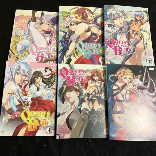 クイーンズブレイド 玉座を継ぐ者 全6枚 第1話〜第12話 最終 全巻セット DVD