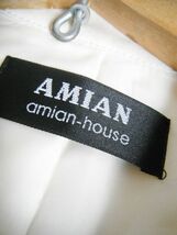 ☆AMIAN　アミアンハウス☆ベージュアイボリーのトレンチコート　春秋　薄手アウター　レディース　綿混　スプリング☆9号_画像4