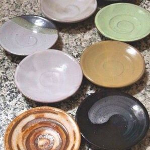 新品 未使用品《計8皿組》陶器 押印あり