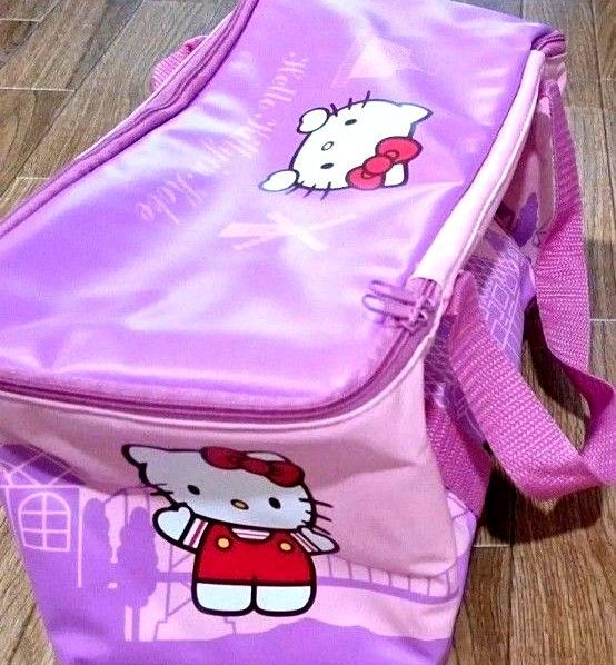 新品 未使用品 非売品 ピンク系《保冷可能》ハローキティ クーラーエコバッグ