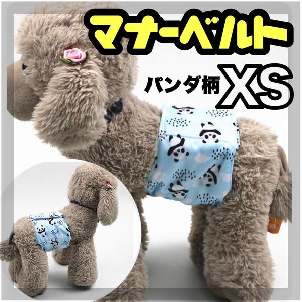 ぱんだ XS マナーバンド マナーベルト マナーウェア 犬の服 オス マナーパンツ わんこ服