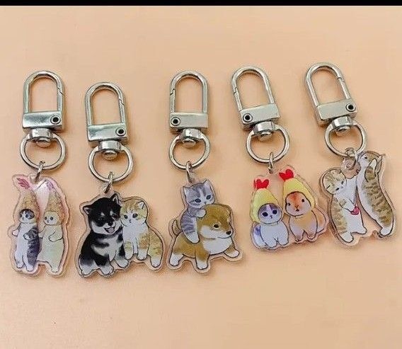 モフサンドアクリルキーホルダー5個セット