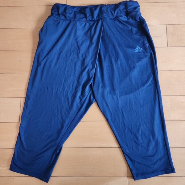 adidas クロップパンツ ネイビー sizeOT