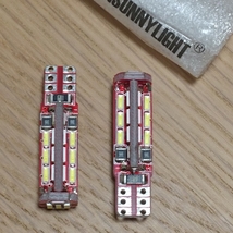 4014SMD×27 白 キャンセラー T10 ウエッジ LED 12V 2個　ポジション　コーナーランプ等_画像2