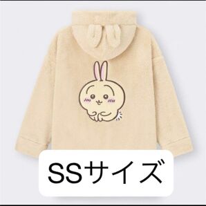 新品 ちいかわ マシュマロフィール ラウンジパーカ GU SSサイズ パーカー GU ちいかわ ルームウェア ラウンジ マシュマロ