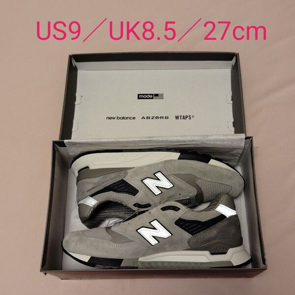 WTAPS × New Balance 998 "Gray" ダブルタップス × ニューバランス 998 "グレー"