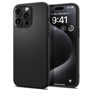 Spigen iPhone15ProMaxケース マットソフト リキッド・エアー