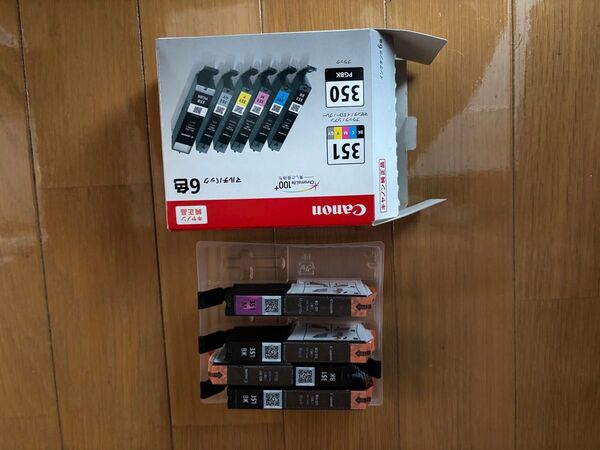 キャノン純正 BCI-350 BK 3ケ+マゼンダ1ケ