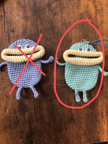 ハンドメイド モンスター小物入れ