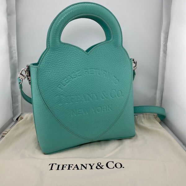 Tiffany&co.ハート型ハンドバッグティファニーブルー