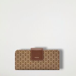 Fossil フォッシル カードケース レディース マディソン タブ ブラウン