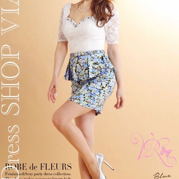 ROBE de FLEURS【ローブドフルール】パーティードレス ナイトドレス