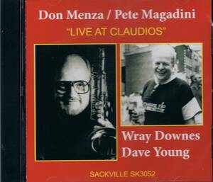 幻のCD 廃盤/レア盤◆ワンホーン★ドン・メンザ＆ピート・マガディーニDon Menza=Pete Magadini/Live At Claudios