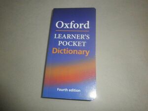 Oxford Learner's Pocket Dictionary ENGLISH PAPERBACK WRITTEN BY OXFORD UNI PRESS Oxford AUTHER