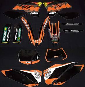 KTM 07-10 SX SXF / 08-11 EXC XC デカール グラフィック A-15