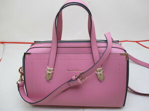  unused . close * Samantha Thavasa handbag shoulder bag pink W28.5×H20( hand not included )×15 with strap 120cm*1-12-14