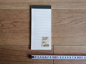 [ postage the cheapest 164 jpy ] Muji Ryohin check list stationery memory 