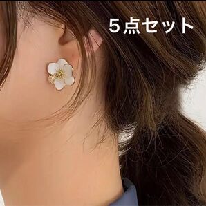 ピアス レディース 5点 まとめ売り かわいい 韓国ピアス アクセサリー ピアスセット シンプル ファッション オフィス お出か