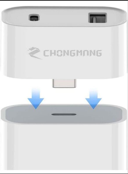 USB C-USB コンバーターアダプター Type C 20W PD