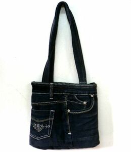  джинсы переделка Denim ручная сумочка to соперник вышивка 1 пункт только / ручная работа сумка ALL20%OFF