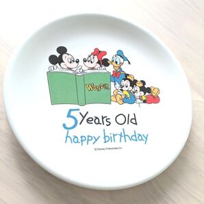 ディズニー ミッキー & フレンズ バースデー プレート 5歳 誕生日 記念 プレート