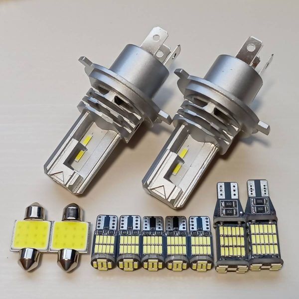 クロスビー CBZK CBZL 超爆光! H4 LED ヘッドライト ルームランプ バックランプ ポジション ナンバー灯 11個セット スズキ /h4z/45/26/t31