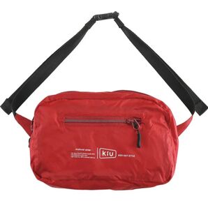 新品未使用品 kiu ナイロンリップストップショルダーポーチ ウエストポーチ wpc
