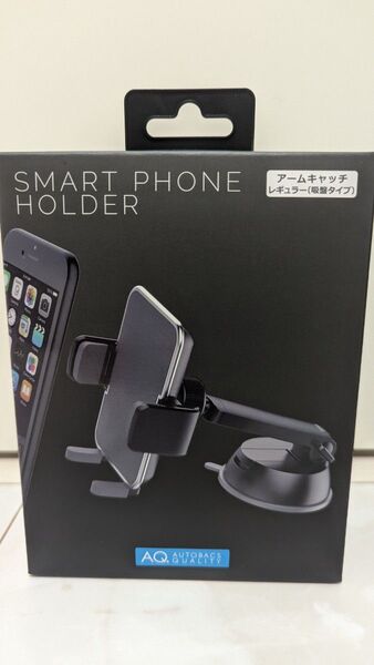 【新品未使用】AQ スマートフォンホルダー ブラック 吸盤タイプ