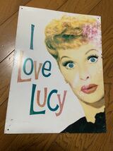 ブリキ看板 ■I Love Lucy■used長期保管品♪_画像5