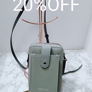 【20%OFF】スマホショルダー ショルダーバッグ 斜め掛け 収納力抜群