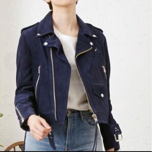 ジェーンスミス 本革ライダースジャケット38 未使用美品