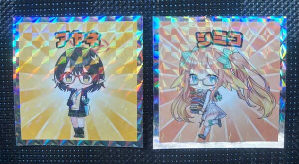 ブルアカマンチョコ ステッカー2種