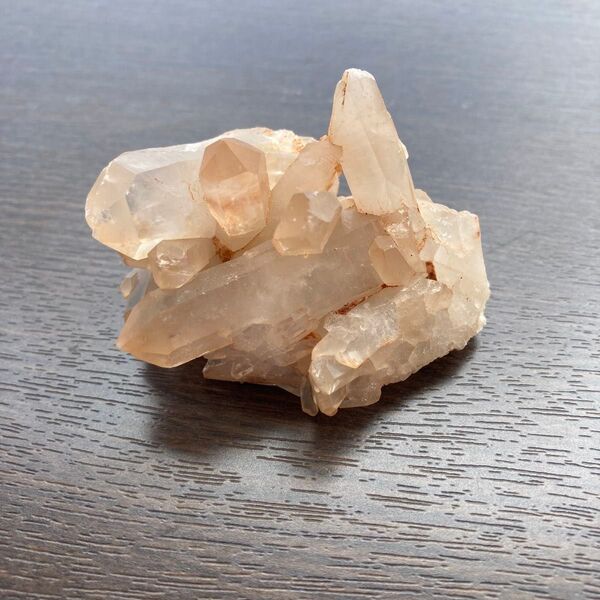 天然石 タンジェリンクォーツ クラスター 水晶