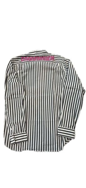 13ss GOODENOUGH グッドイナフ 背ロゴ ストライプシャツ M
