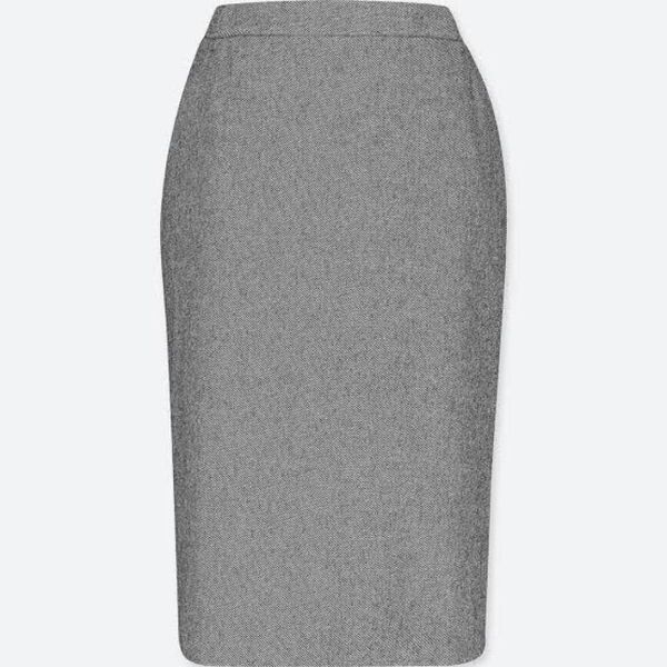 UNIQLO ペンシルスカート グレー ウール混