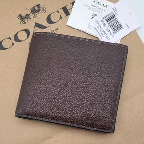 新作 COACH 折り財布 メンズ