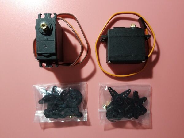 小型強力 サーボモーター 360度 2個 電子工作RC用 servo motor