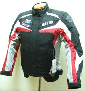 ★新品[elf/エルフ]防水仕様/秋冬ナイロンジャケット■EL-8242■BK/RD■Msize