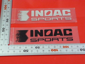 正規品 INOAC ステッカー 2枚(2種類・転写) / イノアック スポーツ ロゴ デカール