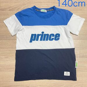 prince キッズ ロゴ プリント Tシャツ サイズ 140cm