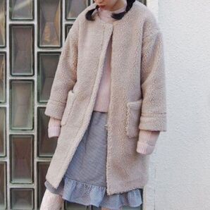 新品 merry jenny ボアコート ベージュ