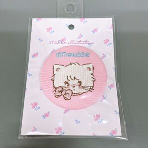 mikko illustrations ロフト コラボ 刺繍缶バッジ ムース