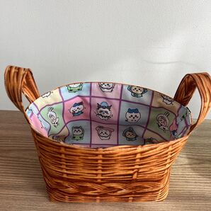 ハンドメイド 布バスケット(小) ちいかわ×サンリオ