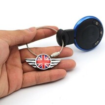 BMW MINI ミニクーパー キーホルダー チェッカーフラッグ エンブレム スマートキー キーケース キーカバー_画像10