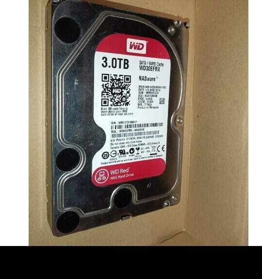 完動品●3TB WD30EFRX Red●3.5インチ HDD SATA600 NAS デスクトップPC内蔵ハードディスク Western Digital 正規品 本物 大容量 安定 レア