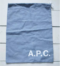 A.P.C. ロゴプリント 巾着袋 アーペーセー 保存袋 APC_画像1