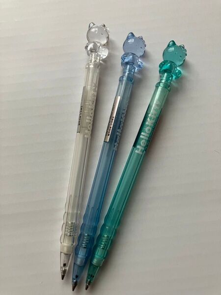 【新品未使用】平成レトロ サンリオハローキティ クリスタル風 クリアシャープペンシル 透明 文房具 筆記用具 廃盤 レア